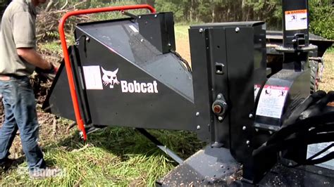 bobcat skid steer wood chipper|bobcat wood chipper attachment.